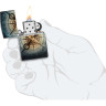 Зажигалка Zippo Compass Ghost, чёрная, зелёное свечение (48562)